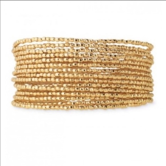 Stella and Dot Bardot Spiral Bangle Bracelet Gold - Picture 3 of 7